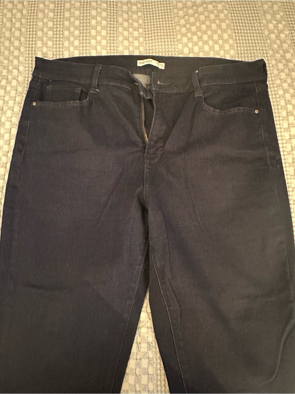 Nine West Skinny Ankle Jeans Womens Size 16 Dark Wash Denim Stretch High Rise